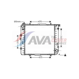 Radiateur, refroidissement du moteur AVA QUALITY COOLING MS2038