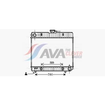 Radiateur, refroidissement du moteur AVA QUALITY COOLING OEM 01410