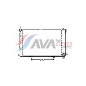 Radiateur, refroidissement du moteur AVA QUALITY COOLING MS2078