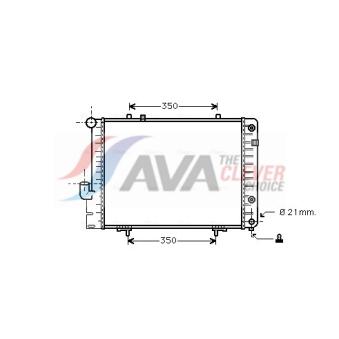Radiateur, refroidissement du moteur AVA QUALITY COOLING OEM 2015006603