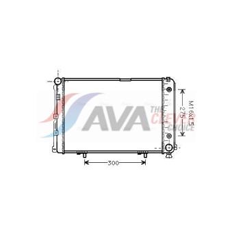 Radiateur, refroidissement du moteur AVA QUALITY COOLING OEM A1245002403