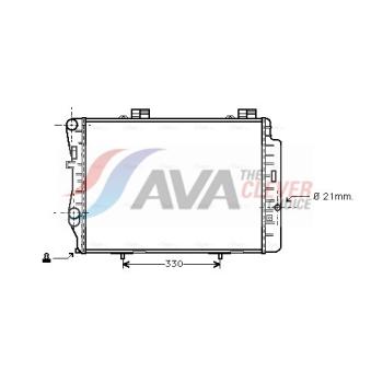 Radiateur, refroidissement du moteur AVA QUALITY COOLING MS2212