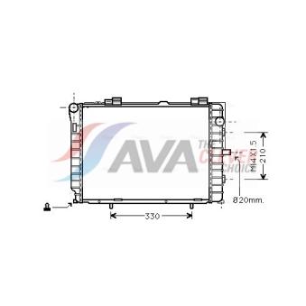 Radiateur, refroidissement du moteur AVA QUALITY COOLING MS2229