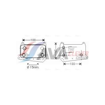 Radiateur d'huile AVA QUALITY COOLING MS3495