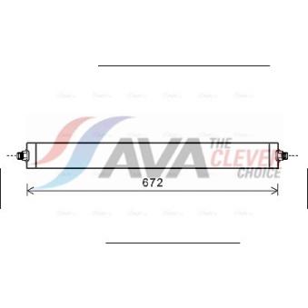 Radiateur d'huile de boîte automatique AVA QUALITY COOLING MS3531