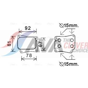 Radiateur d'huile AVA QUALITY COOLING MS3559
