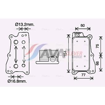Radiateur d'huile AVA QUALITY COOLING OEM 2721880001
