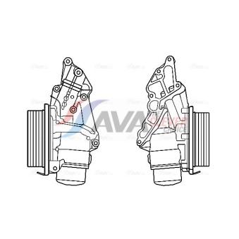 Boîtier, filtre à huile AVA QUALITY COOLING OEM 2721880001