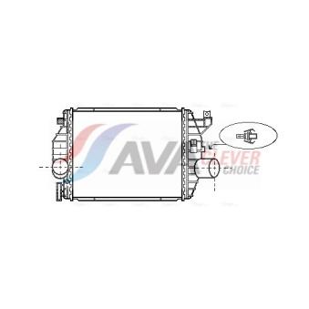 Intercooler, échangeur AVA QUALITY COOLING OEM 6385012901