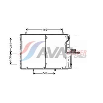 Condenseur, climatisation AVA QUALITY COOLING MS5169