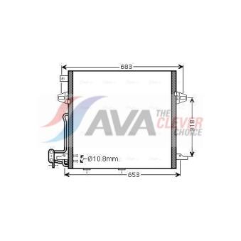 Condenseur, climatisation AVA QUALITY COOLING MS5406D