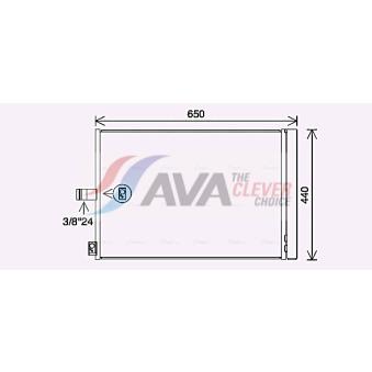 Condenseur, climatisation AVA QUALITY COOLING MS5700D