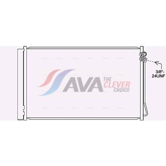 Condenseur, climatisation AVA QUALITY COOLING MS5717D