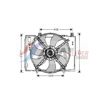 Ventilateur, refroidissement du moteur AVA QUALITY COOLING MS7504