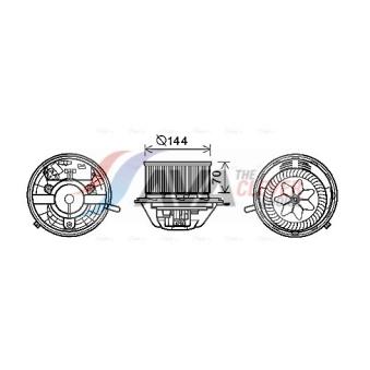 Moteur électrique, pulseur d'air habitacle AVA QUALITY COOLING MS8608
