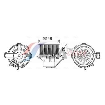 Moteur électrique, pulseur d'air habitacle AVA QUALITY COOLING OEM A0008356007 Moteur électrique, pulseur d'air habitacle AVA QUALITY COOLING OEM A0008356007