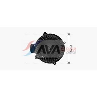 Moteur électrique, pulseur d'air habitacle AVA QUALITY COOLING OEM 1648350307