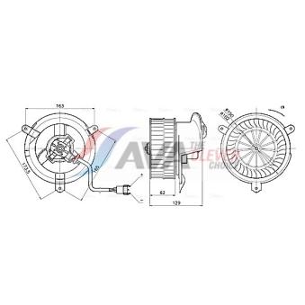 Pulseur d'air habitacle AVA QUALITY COOLING MS8784