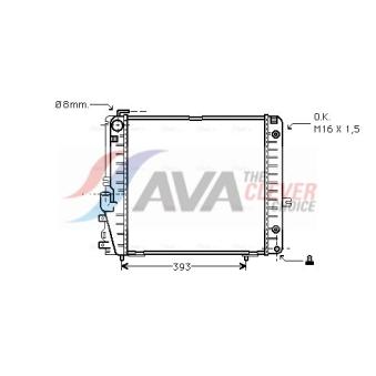 Radiateur, refroidissement du moteur AVA QUALITY COOLING OEM 1265005103