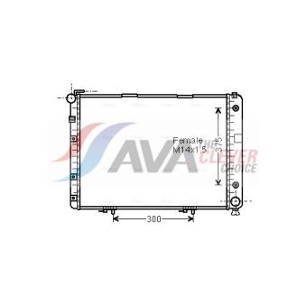 Radiateur, refroidissement du moteur AVA QUALITY COOLING MSA2154