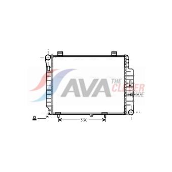 Radiateur, refroidissement du moteur AVA QUALITY COOLING MSA2155