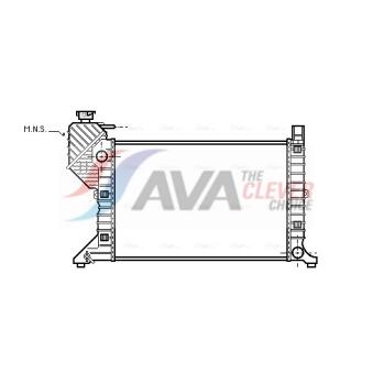 Radiateur, refroidissement du moteur AVA QUALITY COOLING OEM A9015001800