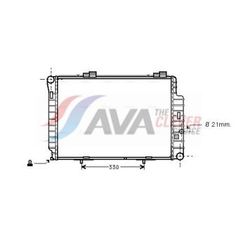 Radiateur, refroidissement du moteur AVA QUALITY COOLING OEM 2025006603