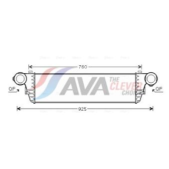 Intercooler, échangeur AVA QUALITY COOLING MSA4297