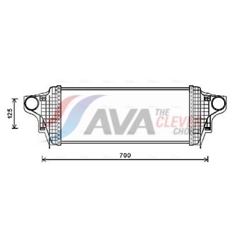 Intercooler, échangeur AVA QUALITY COOLING MSA4551