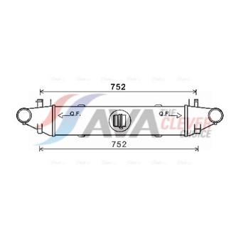 Intercooler, échangeur AVA QUALITY COOLING MSA4596