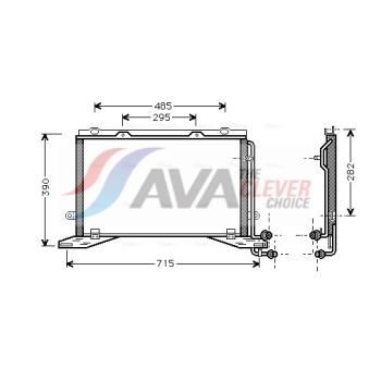 Condenseur, climatisation AVA QUALITY COOLING MSA5268