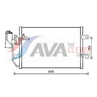 Condenseur, climatisation AVA QUALITY COOLING OEM A1685000854
