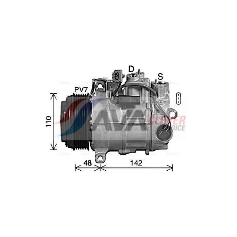Compresseur, climatisation AVA QUALITY COOLING MSAK746 - Visuel 1