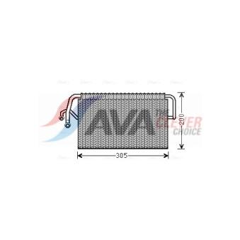 Evaporateur climatisation AVA QUALITY COOLING MSV486