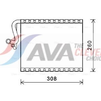 Evaporateur climatisation AVA QUALITY COOLING MSV604 Evaporateur climatisation AVA QUALITY COOLING MSV604