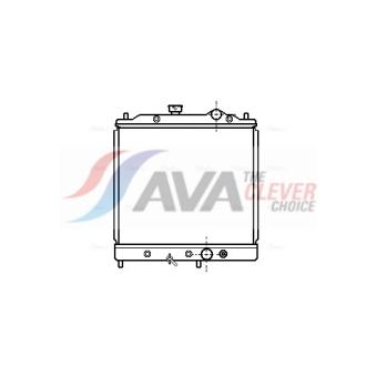 Radiateur, refroidissement du moteur AVA QUALITY COOLING [MT2068]