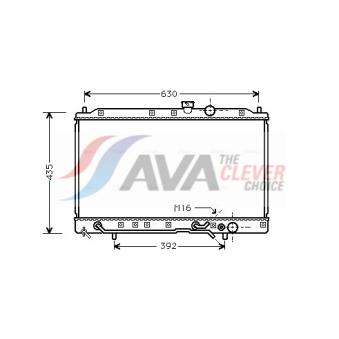 Radiateur, refroidissement du moteur AVA QUALITY COOLING OEM MB890506