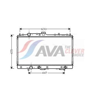 Radiateur, refroidissement du moteur AVA QUALITY COOLING OEM MR187964