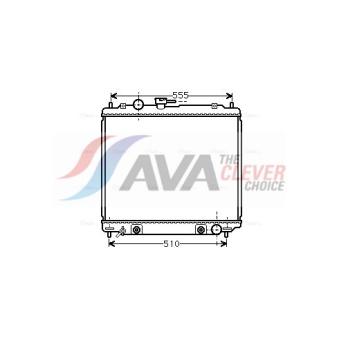 Radiateur, refroidissement du moteur AVA QUALITY COOLING OEM MB340053 Radiateur, refroidissement du moteur AVA QUALITY COOLING OEM MB340053