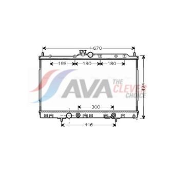 Radiateur, refroidissement du moteur AVA QUALITY COOLING [MT2185]