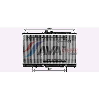 Radiateur, refroidissement du moteur AVA QUALITY COOLING OEM MR993259