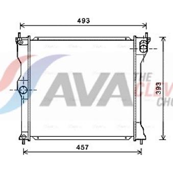 Radiateur, refroidissement du moteur AVA QUALITY COOLING OEM 1330Y8