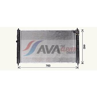 Radiateur, refroidissement du moteur AVA QUALITY COOLING MT2275