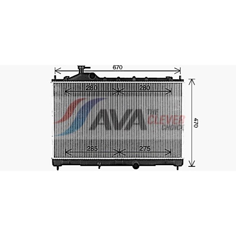 Radiateur, refroidissement du moteur AVA QUALITY COOLING MT2293 - Visuel 1