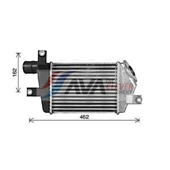 Intercooler, échangeur AVA QUALITY COOLING MT4283 Intercooler, échangeur AVA QUALITY COOLING MT4283