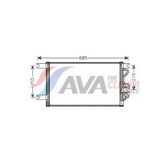Condenseur, climatisation AVA QUALITY COOLING MT5206