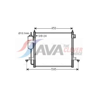 Condenseur, climatisation AVA QUALITY COOLING MT5218D