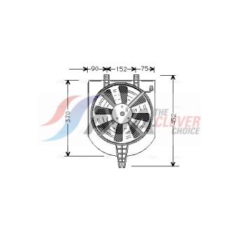 Ventilateur, refroidissement du moteur AVA QUALITY COOLING MT7501