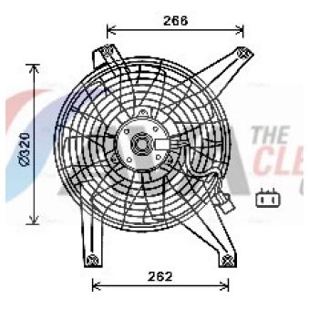 Ventilateur, refroidissement du moteur AVA QUALITY COOLING [MT7528]