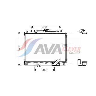 Radiateur, refroidissement du moteur AVA QUALITY COOLING OEM MR258669
